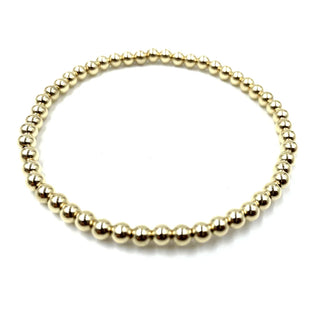 Karma 14k Gold Filled 2mm Simple Stretch Bracelet