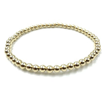 Karma 14k Gold Filled 4mm Simple Stretch Bracelet