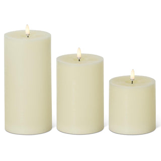 Cream LED Pillar Candle