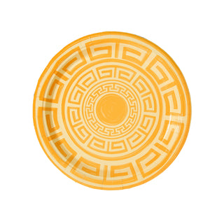 Greek Key Pavilion Dinner Plates - 8 per pac