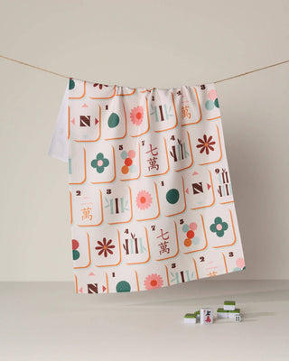 Geometry - Cypress Tile Toss Tea Towel