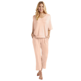 Dream Relaxed V-Neck with Capri Lounge Set