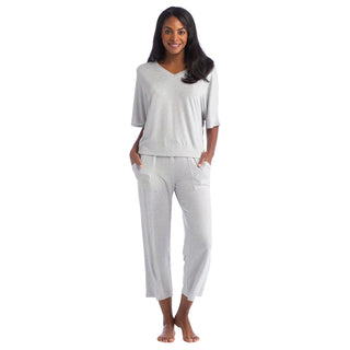 Dream Relaxed V-Neck with Capri Lounge Set