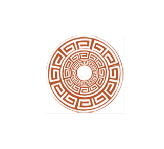 Greek Key Pavilion Dinner Plates - 8 per pac