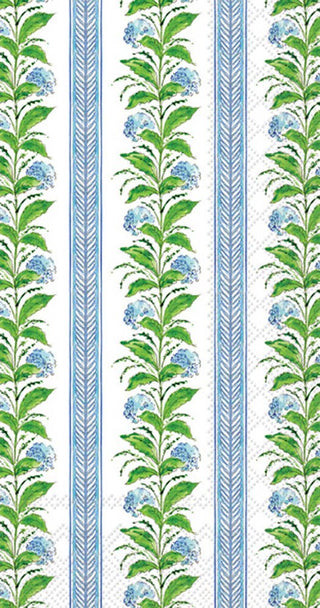 Paper Guest Towels Hydrangea Stripes Rosanne Beck