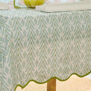 Laura Park Designs - Petite Frond Blue Square Game Tablecloth