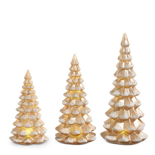 Lighted Antique Champagne Trees