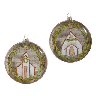 Music Sheet Church Disc Ornament