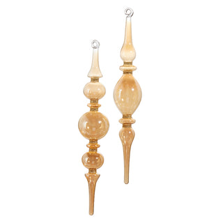 Champagne Finial Ornaments