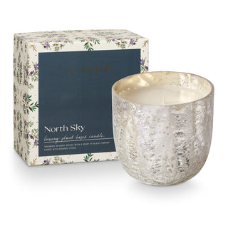 North Sky Large Boxed Crackle Glass Candle