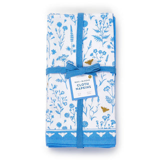 Bees and Blooms Napkins Set of 4