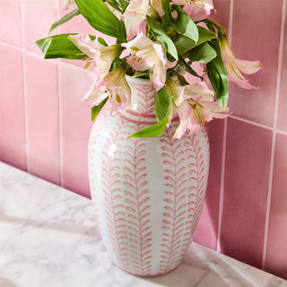 Pink Chinoiserie Vase