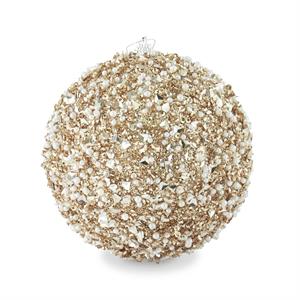 Champagne Sequins & Bead Embellished Ornament