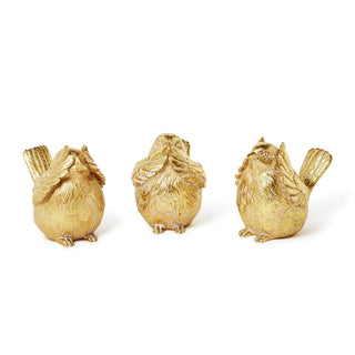 Gold Birds - Set of 3