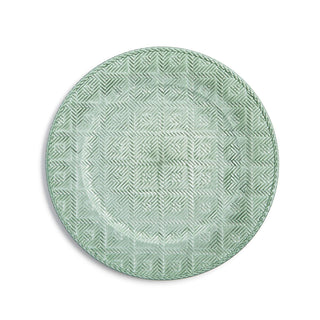 Verdigris Faux Rattan Charger Plates (Set of 4)