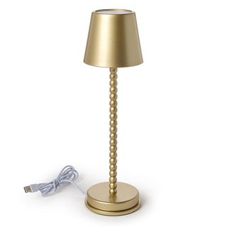 Gold Table Lamp with Charging Base