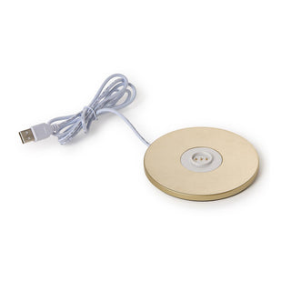 Gold Table Lamp with Charging Base