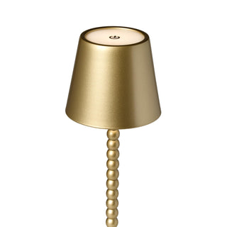 Gold Table Lamp with Charging Base