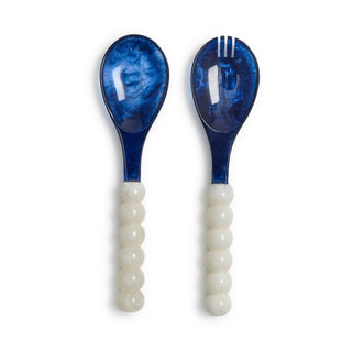 Blue & White Salad Servers