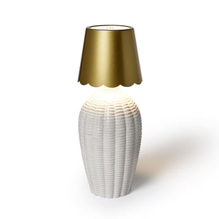 LED Touchable Scalloped Bottle Lampshade