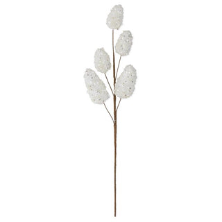 White Beaded Pinecone Stem