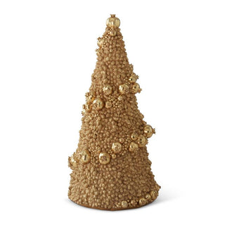 Gold Mini Pinecone Christmas Tree