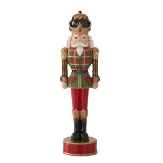 Nutcracker with Plaid Coat 17.5”