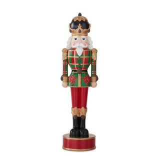 Nutcracker with Plaid Coat 28”