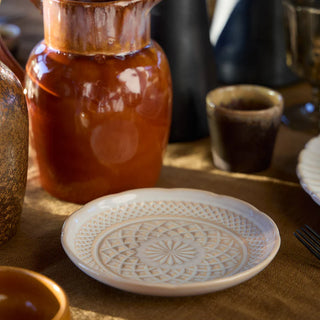 BREAD/ APPETIZER PLATE-WHITE (CRISTAL)