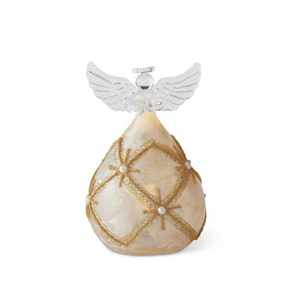 Gold and Pearl LED Angel Holding Star
