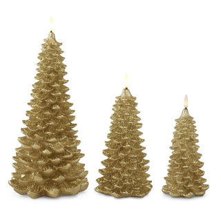 Gold LED Christmas Tree Candle