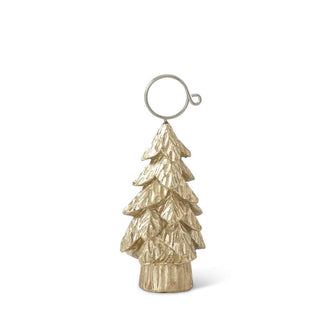 Gold Christmas Tree Place Card Holders - Set of 4