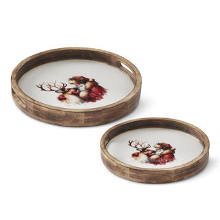 Deer and Santa Wood Trays