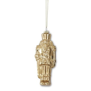Gold Blown Glass Soldier Ornament