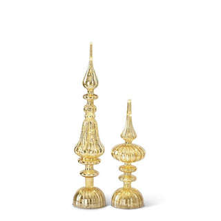 Gold Mercury Glass Finials