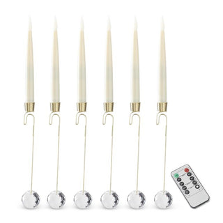 Glass Pendant Hanging Cream Candle Ornaments