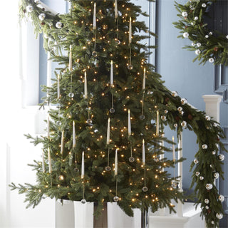 Glass Pendant Hanging Cream Candle Ornaments