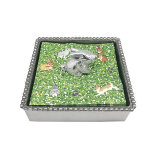 Bunny Beaded Napkin Box