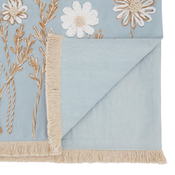Embroidered Floral Table Runner