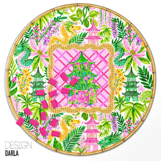 Boutique Monogram Round Mahjong Mat
