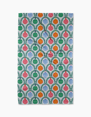 Geometry - Christmas Ornaments Tea Towel