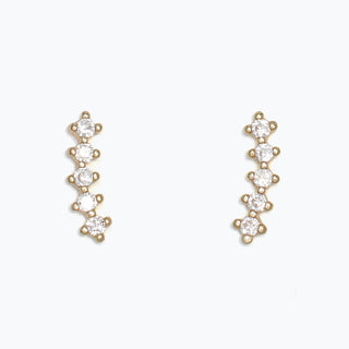 Pave Gold Crawler Earrings