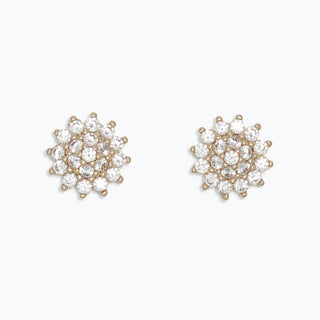 Dazzling Burst in Gold Earrings