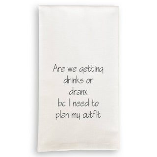 Planning Drinks Dish Towel