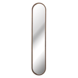 Oval Wood Framed Mirror