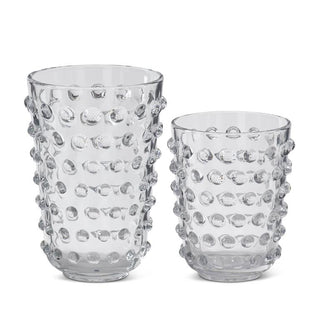 Glass Dot Embossed Vases