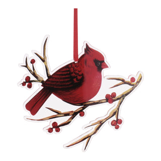 Cardinal on Branch Ornament