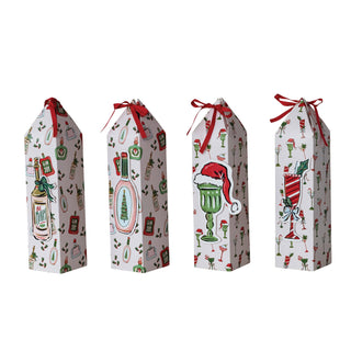 Paper Wine/Gift Box with Ribbon Tie