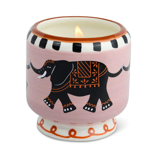 Paddywax A Dopo Elephant hand-painted ceramic candle in Tobacco & Vanilla