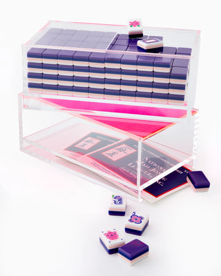 Mahjong Clear Acrylic Tile Box